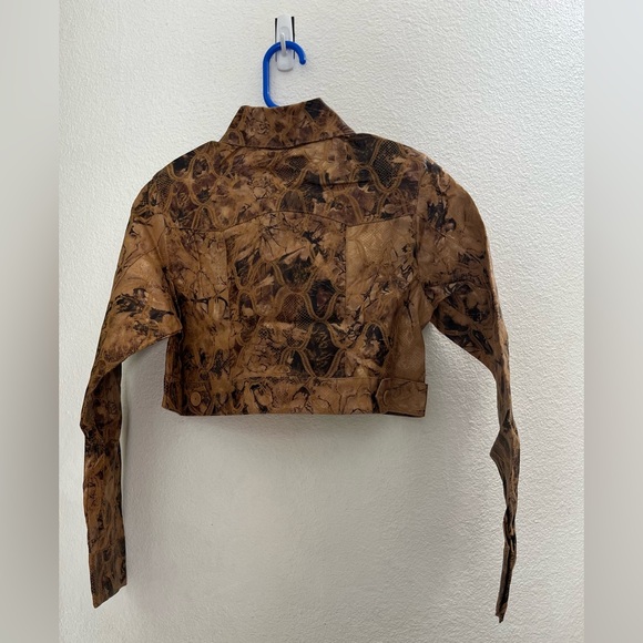 Hendi Boho Brown Cropped Jacket - Picture 3 of 12